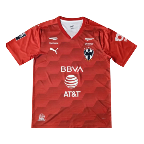 Quick Dry Monterrey 20-21 Goalkeeper Red Soccer Jersey Shirt