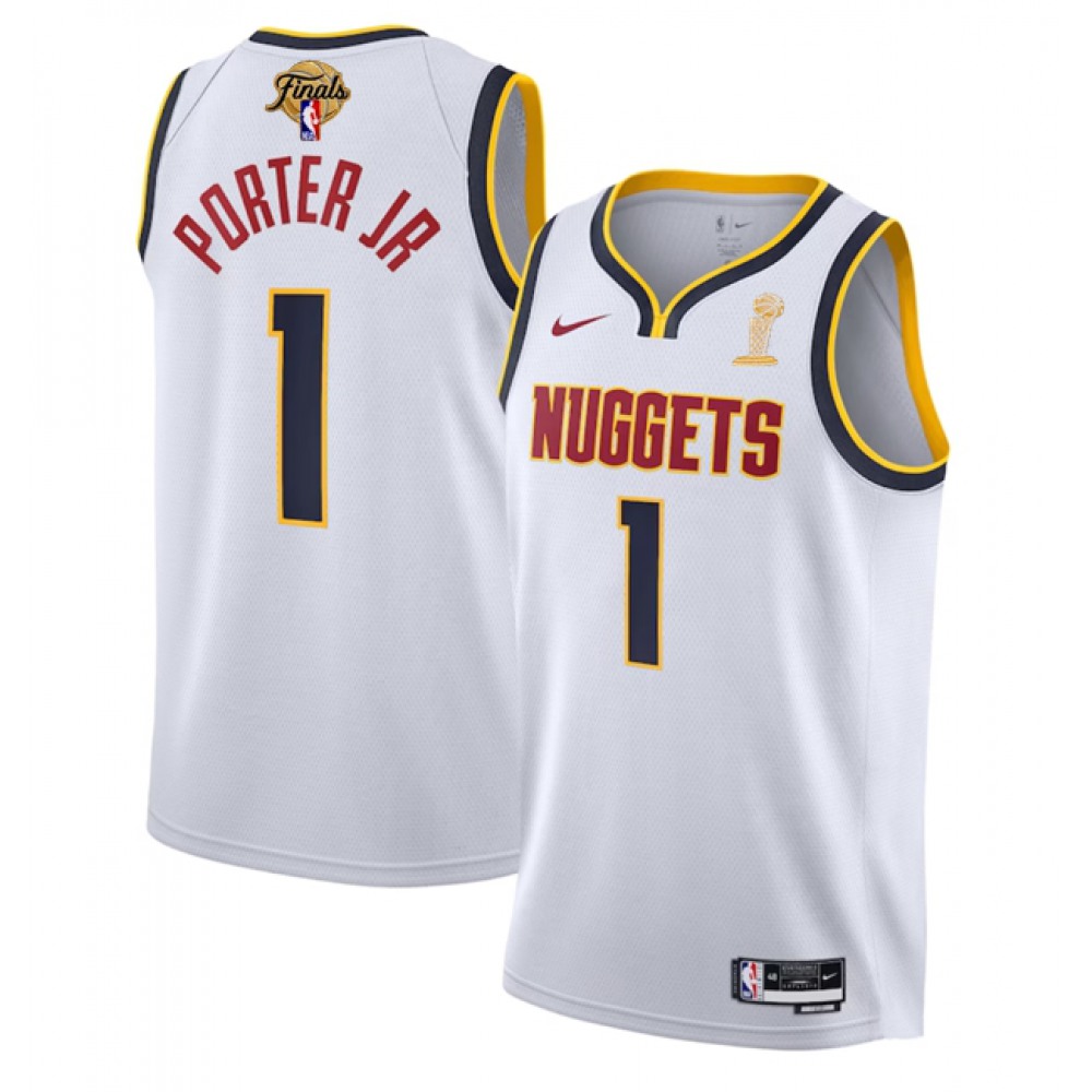 Denver Nuggets 1 White Jersey - - Fan Favorite
