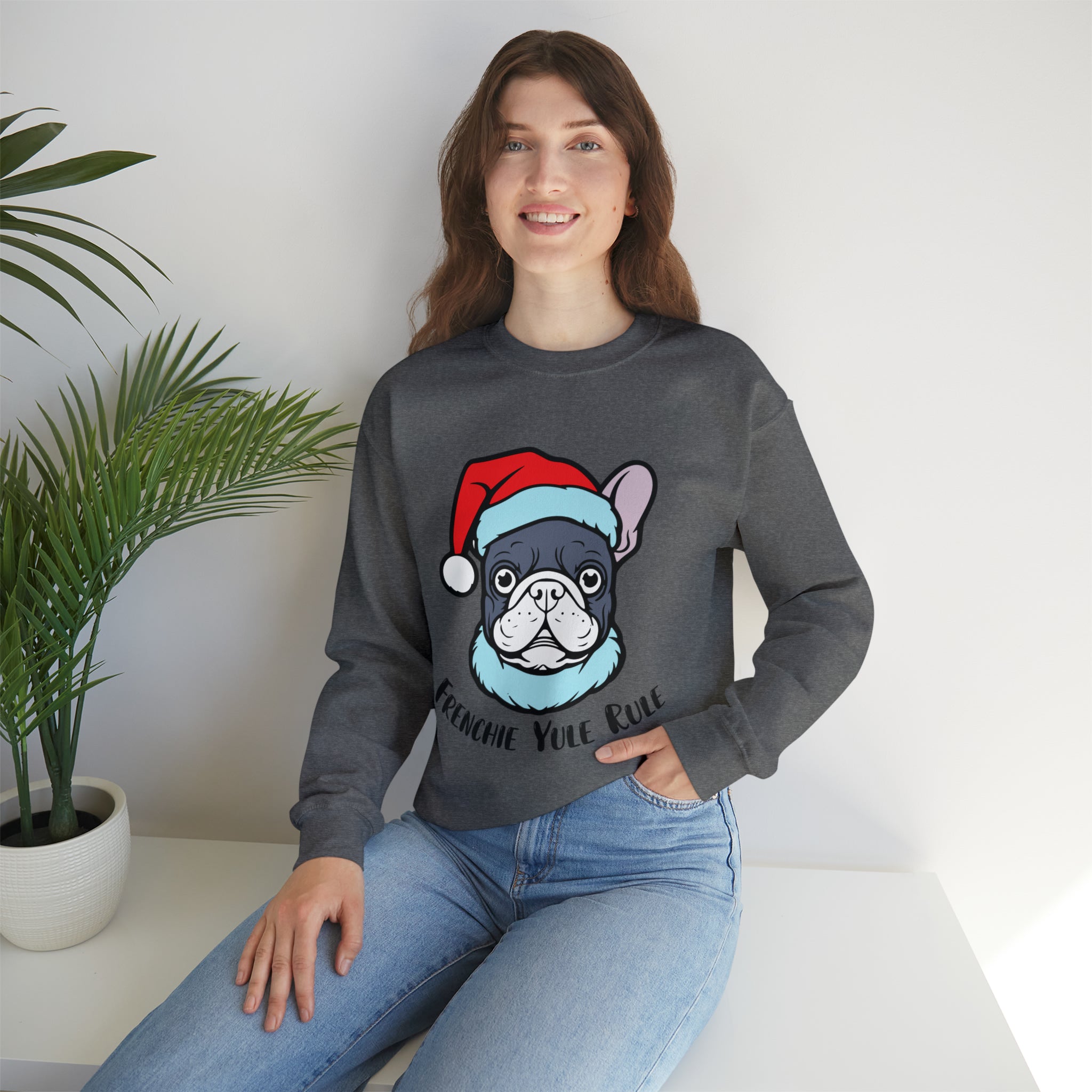 French Bulldog Yule Rule Sweater Unisex Sweatshirt Essential Dog Supply