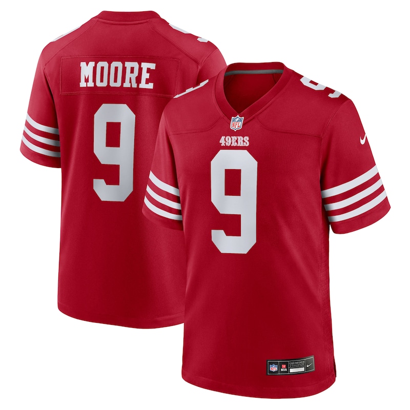 Skyy Moore San Francisco 49ers Nike Team Game Jersey - Scarl...