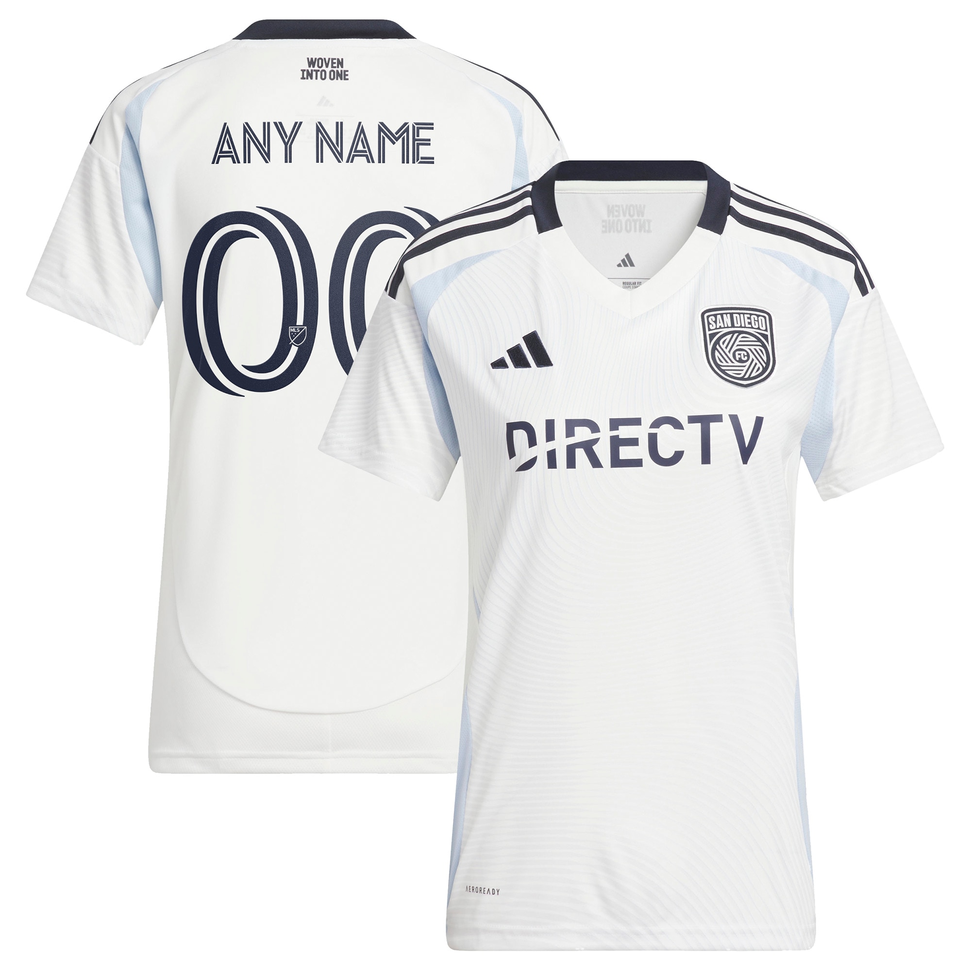 [SJH] San Diego FC Women's 2025 Woven Into One Replica Custom Jersey - White