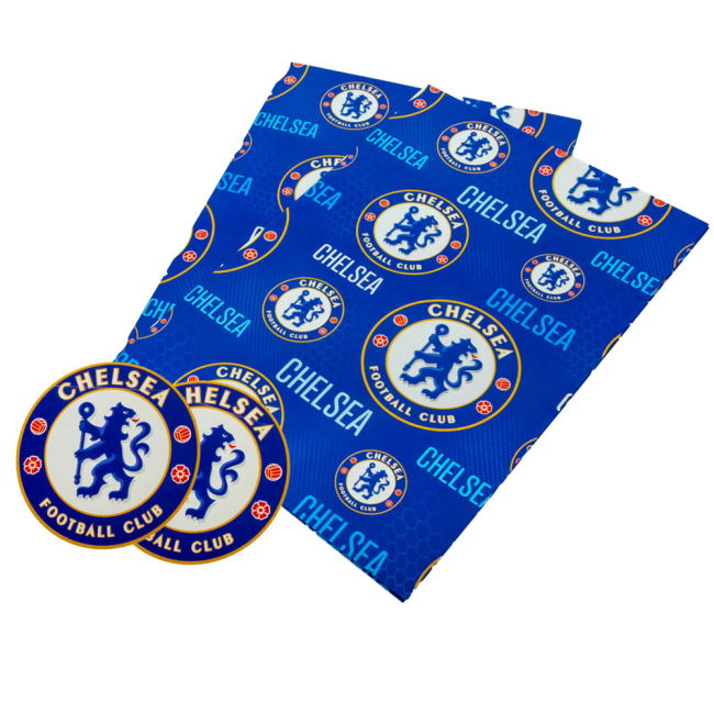 Chelsea FC Text Gift Wrap (Fan Favorite)