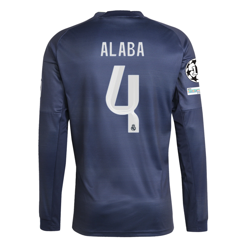 Real Madrid Sleeve 2025-2026 UCL Away Jersey – Authentic Shirt
