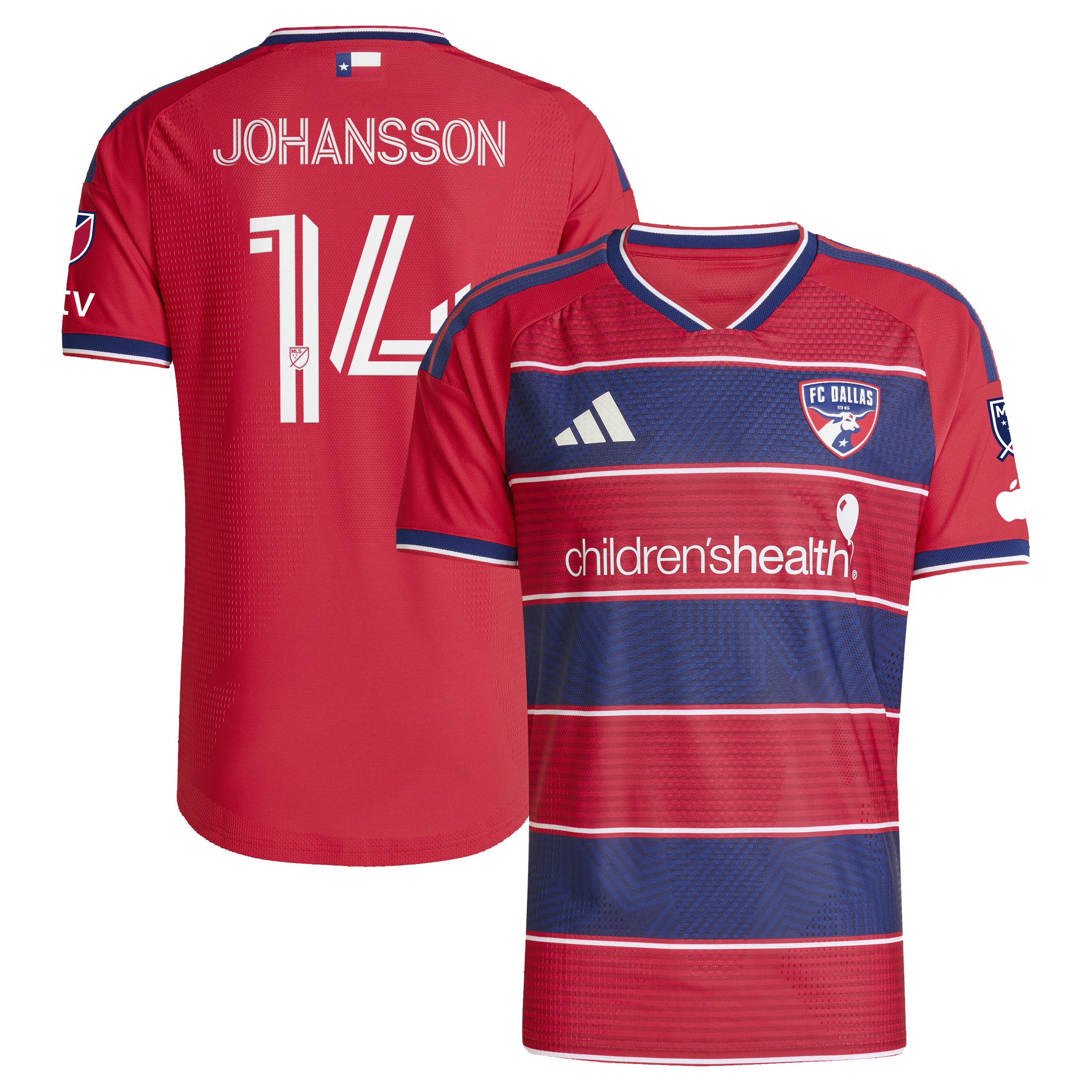 [SJH] Women's Herman Johansson FC Dallas 2026 DNA Kit On-Field Authentic Patch Jersey - Red