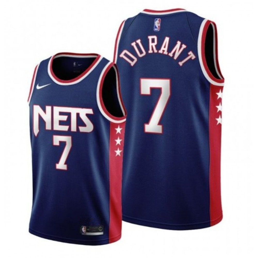Premium Jersey Brooklyn Nets Kevin Durant7 - Navy City Edition