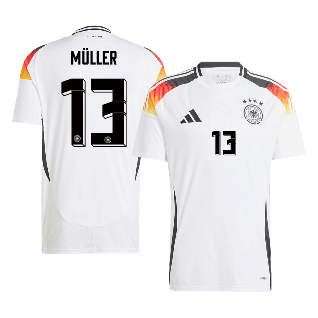 M¨¹LLER #13 Germany Home  Soccer Jersey Euro 2024 Authentic Kit