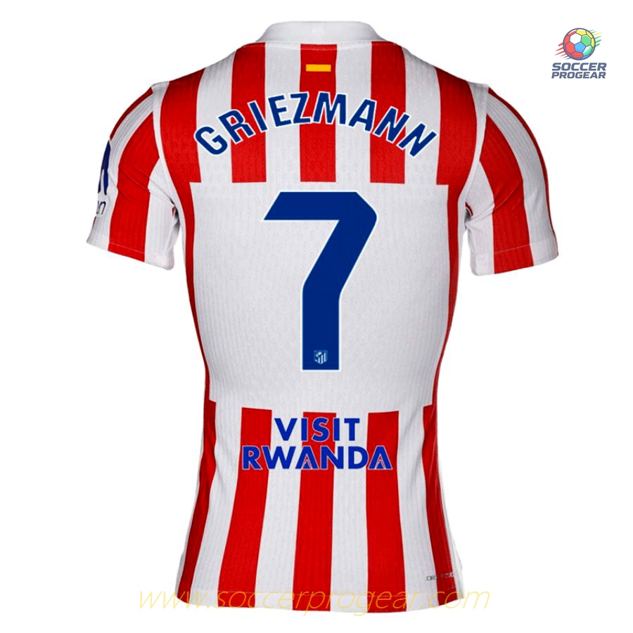 Atletico Madrid Home Football Team Jersey 2025-2026 Season Griezmann