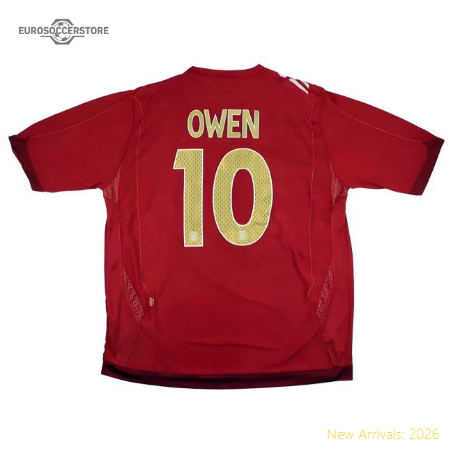 England 2006-08 Away Shirt (XL) Owen #10 (Excellent)