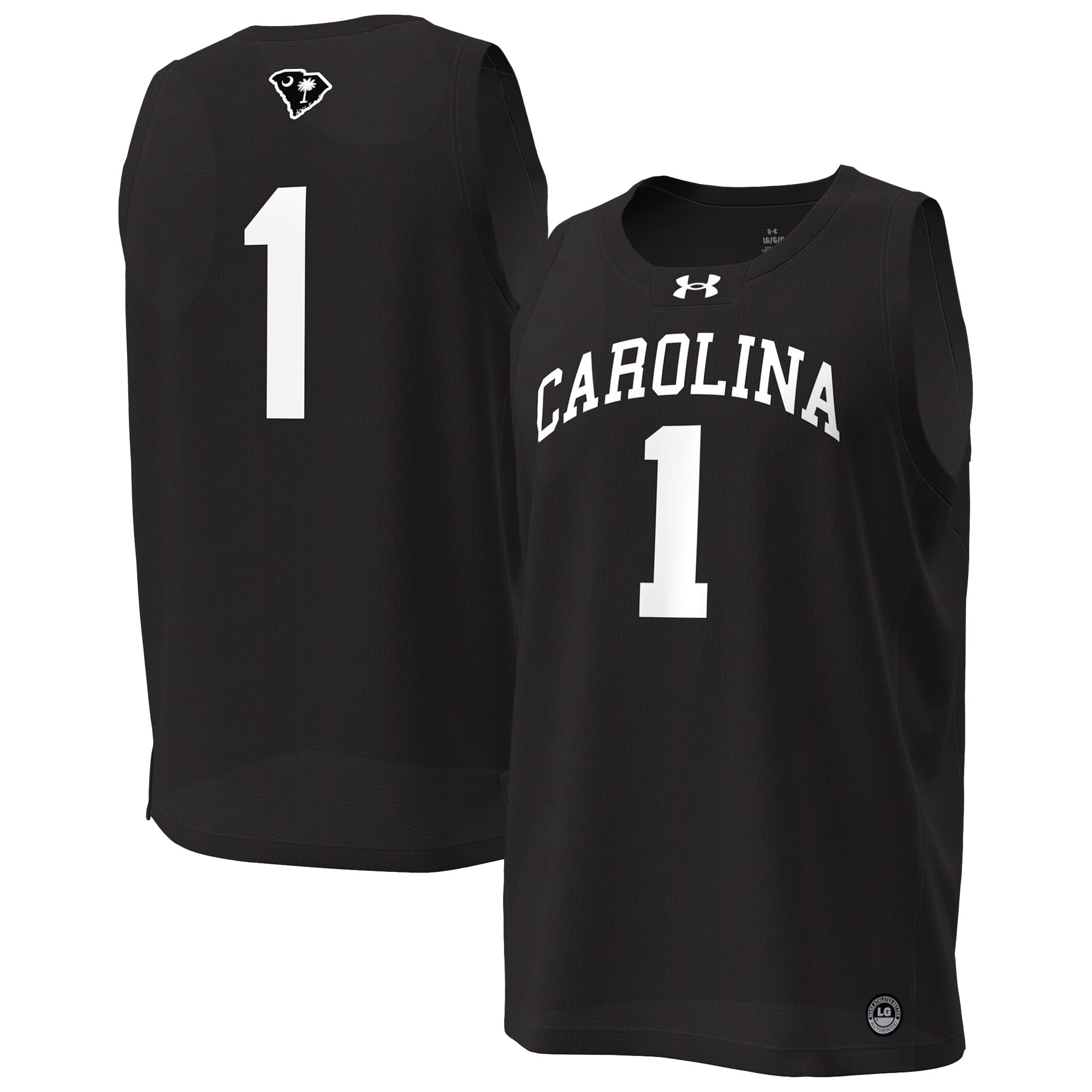 South Carolina Gamecocks Under Armour #1 Replica Basketball Jersey - Black