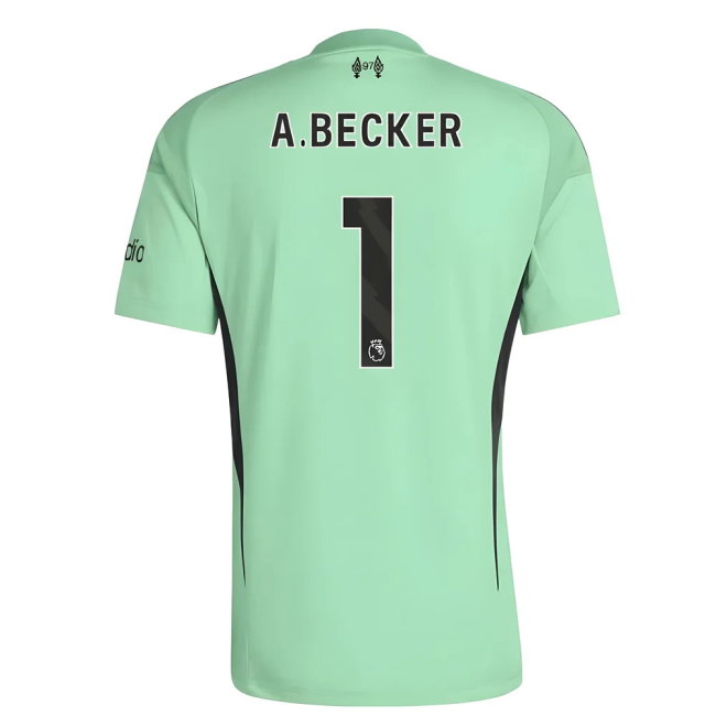 2025-2026 Liverpool Home Goalkeeper Shirt (Glory Mint) - Kids (A.Be...