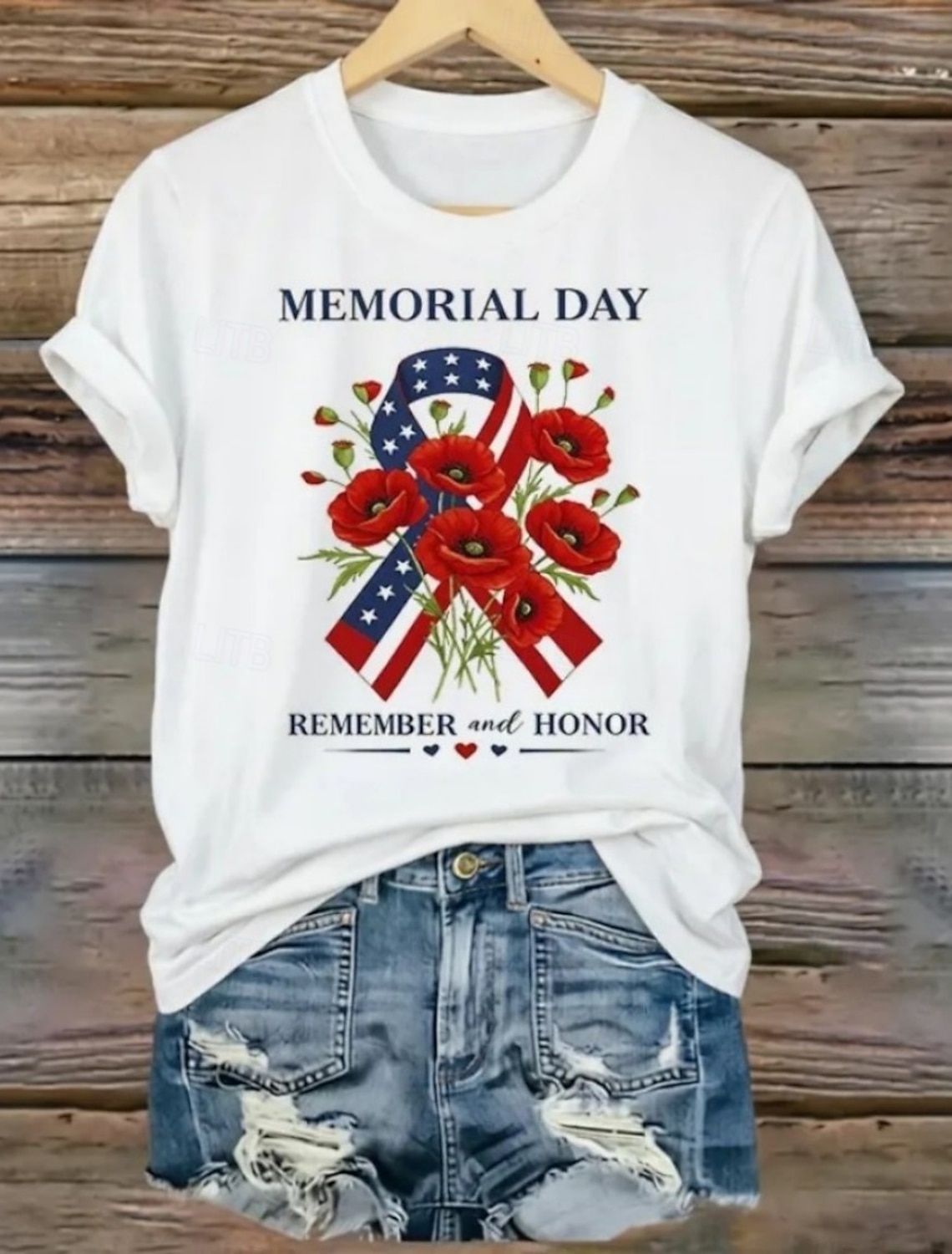 American Independence Day Women's T Shirt Print Graphic Flag American Flag Vintage Stylish Classic Short Sleeve V Neck Regular Tops Daily Blue White-Blue White Red Summer Spring