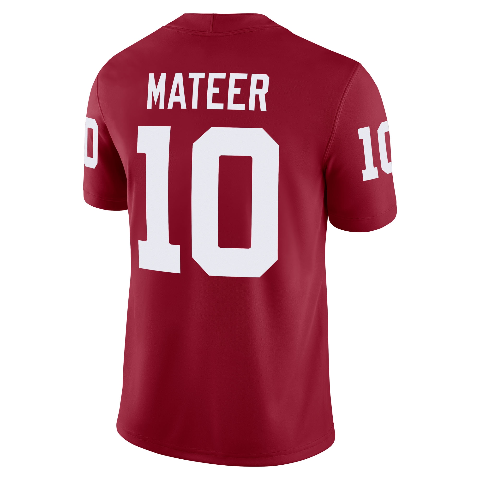 [NJP] John Mateer Oklahoma Sooners Home NIL Football Game Jersey - Crimson