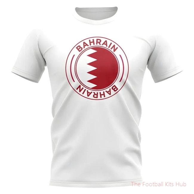 Bahrain Football Badge T-Shirt (White)