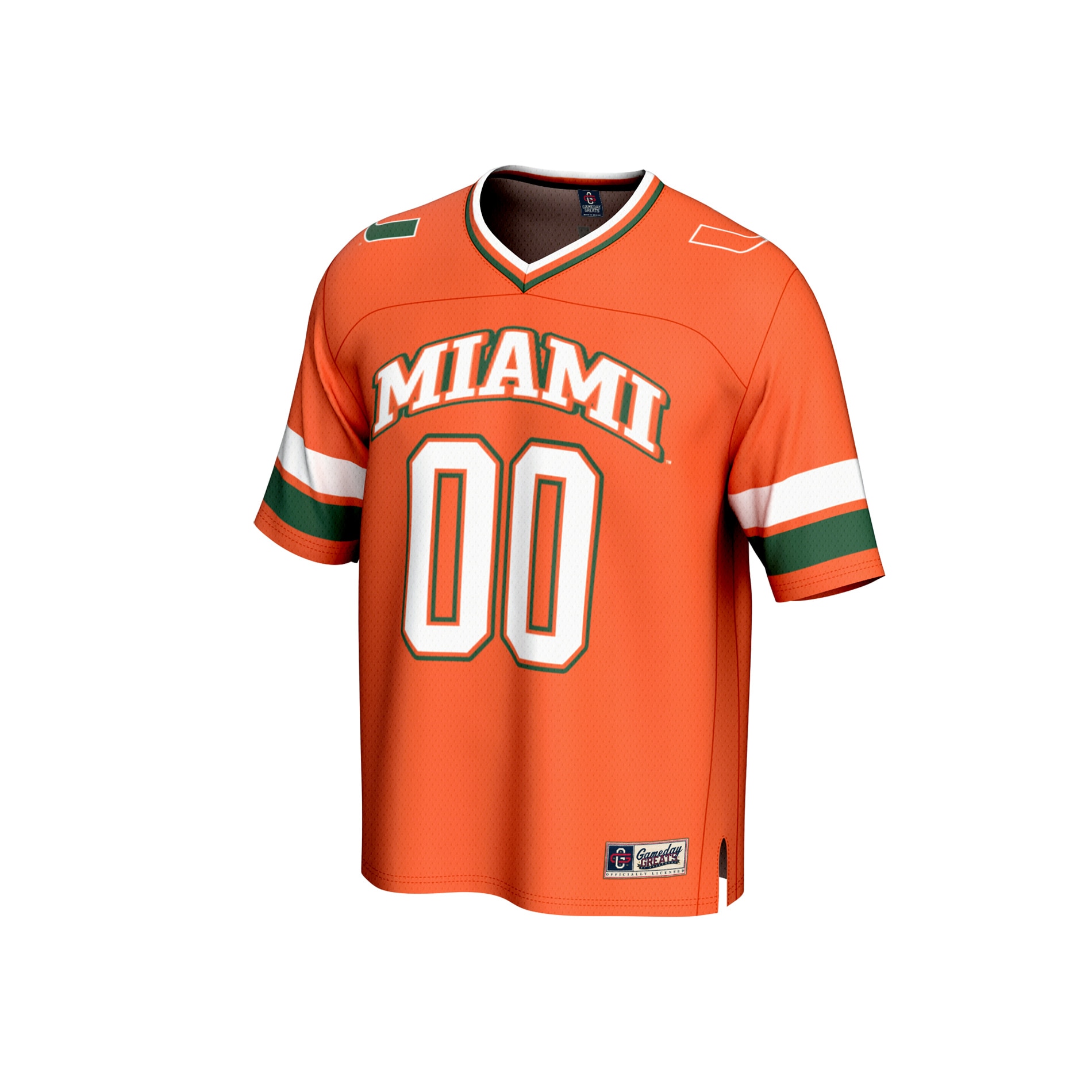[DDG] Miami Hurricanes GameDay Greats Unisex Adult Lightweight Collegiate Football NIL Pick-A-Player Fashion Jersey - Orange