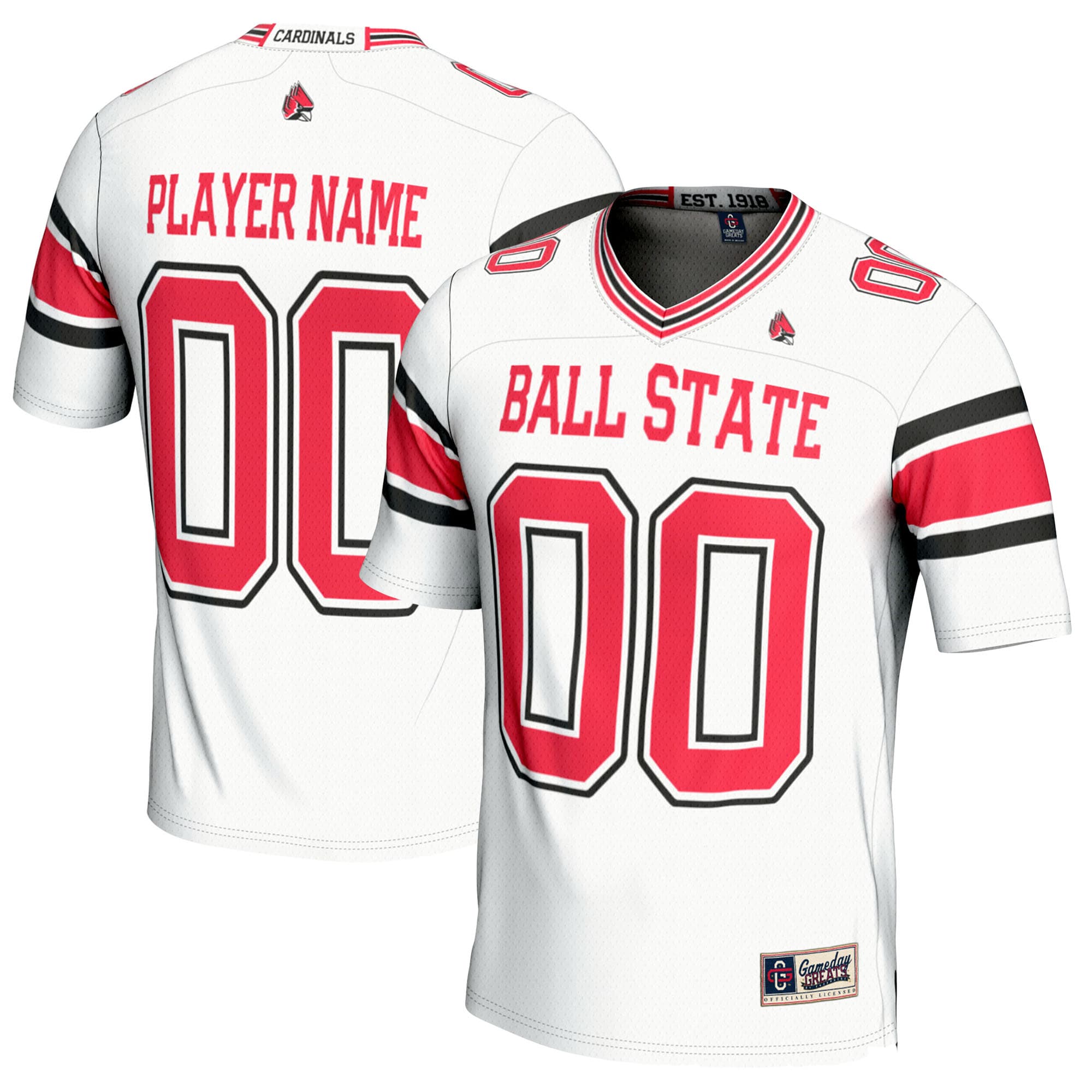 Ball State Cardinals GameDay Greats NIL Pick-A-Player 26/27 Football Jersey - White
