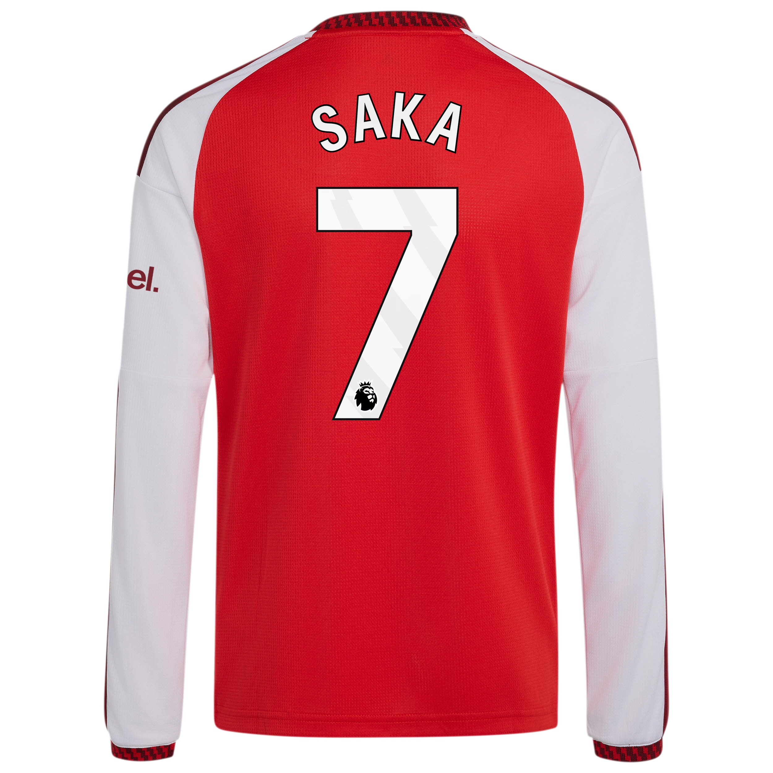 [SJH] Bukayo Saka #7 Arsenal Youth 2026/27 Home Replica Long Sleeve Jersey - Red