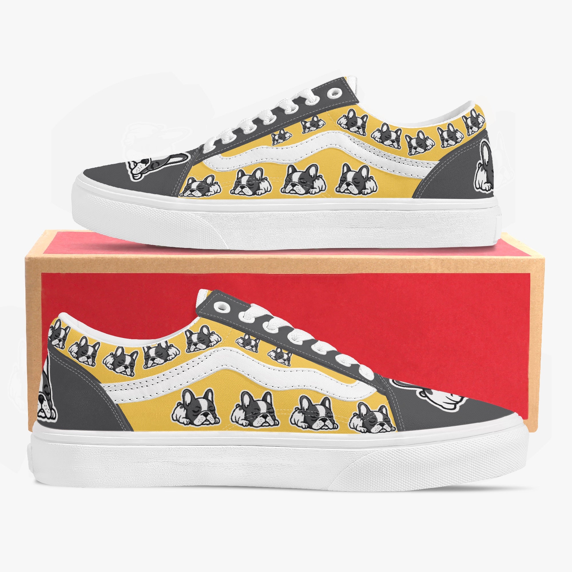 Fashion-Forward Cooper - Trendy Low-top Canvas Sneakers for Home Use