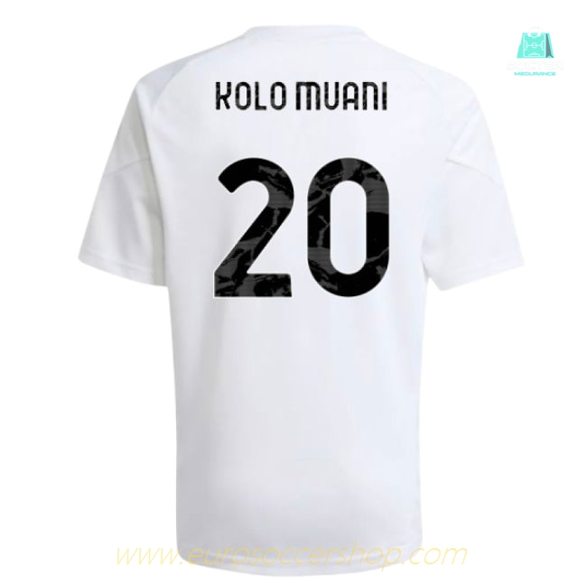 2025-2026 Juventus Training Shirt (White) - Kids (Kolo Muani 20)