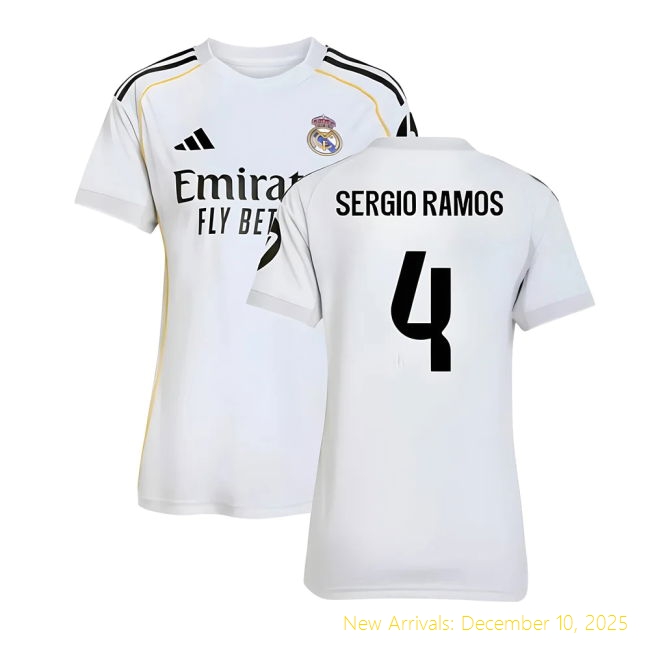 2025-2026 Real Madrid Home Shirt - High Quality Game Day (Sergio...