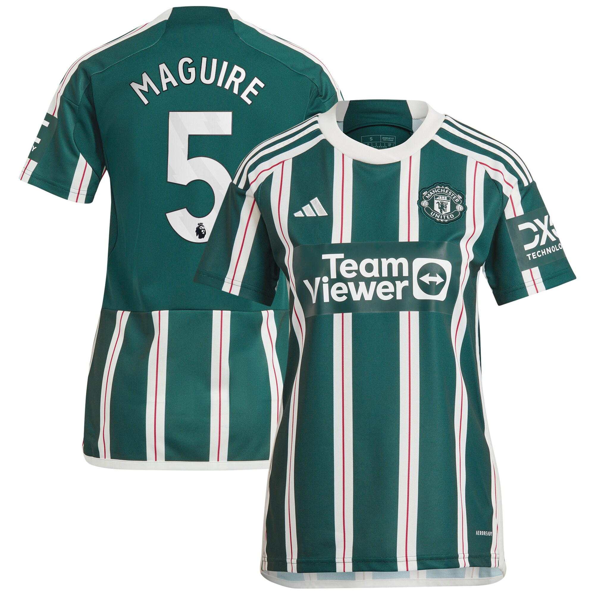 [SJH] Harry Maguire Manchester United Women's 2023/24 Away Replica Player Jersey - Green