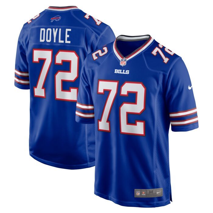 Men's Buffalo Bills Tommy Doyle Nike Royal Game Player Jer...