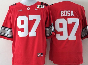 Men's OSU Buckeyes Red 2015 alternate jersey Joey Bosa #97 team