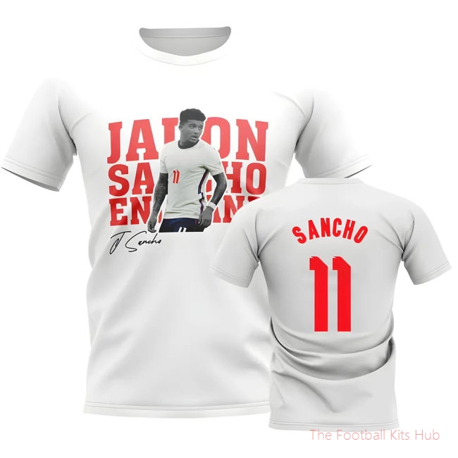 Jadon Sancho England Player Tee (White)