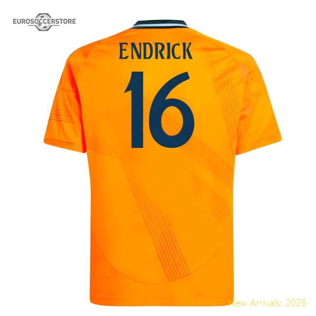 High-quality 2024-2025 Real Madrid Road Jersey (kids) (endrick 16)
