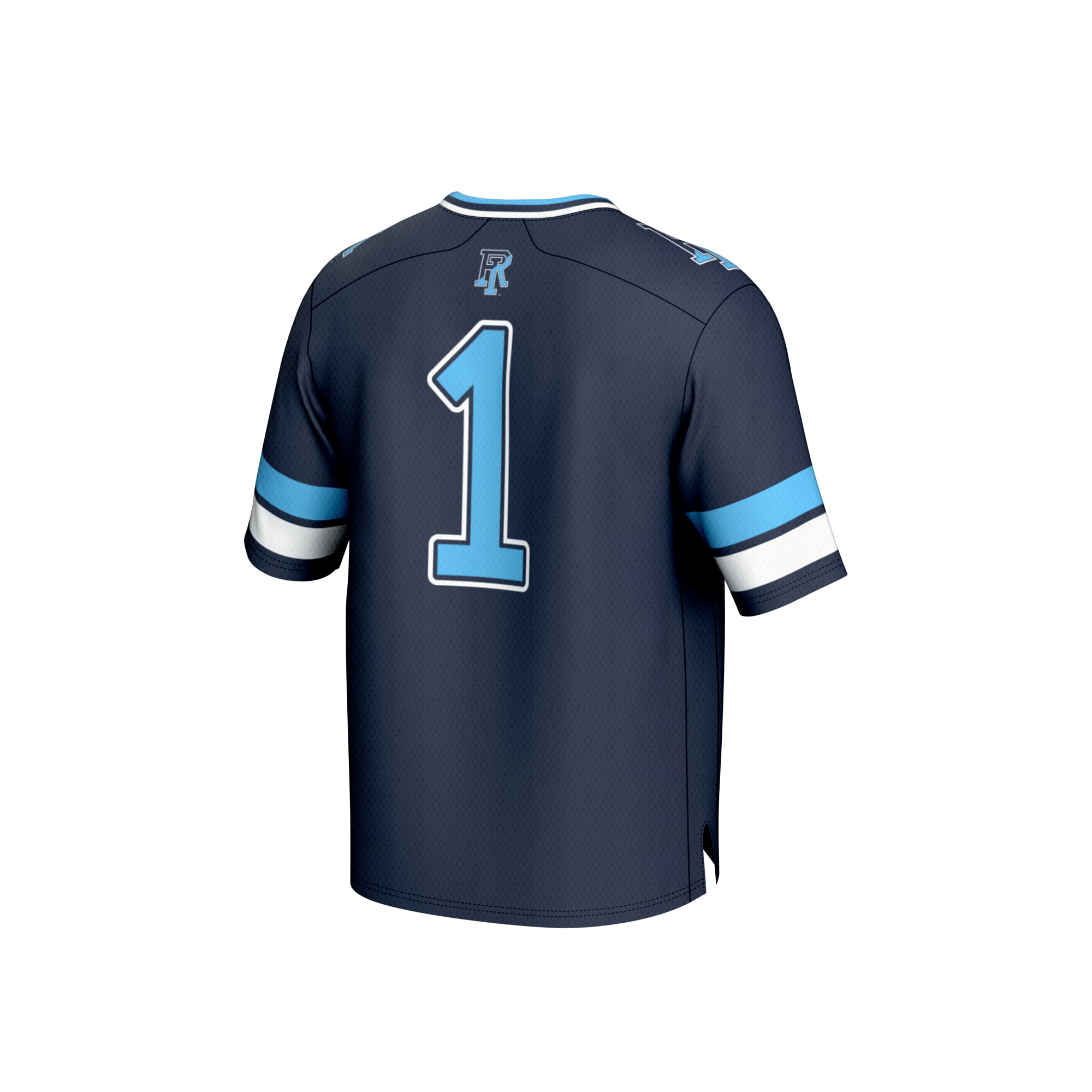 Unisex #1 Navy Rhode Island Rams Football Fashion Jersey
