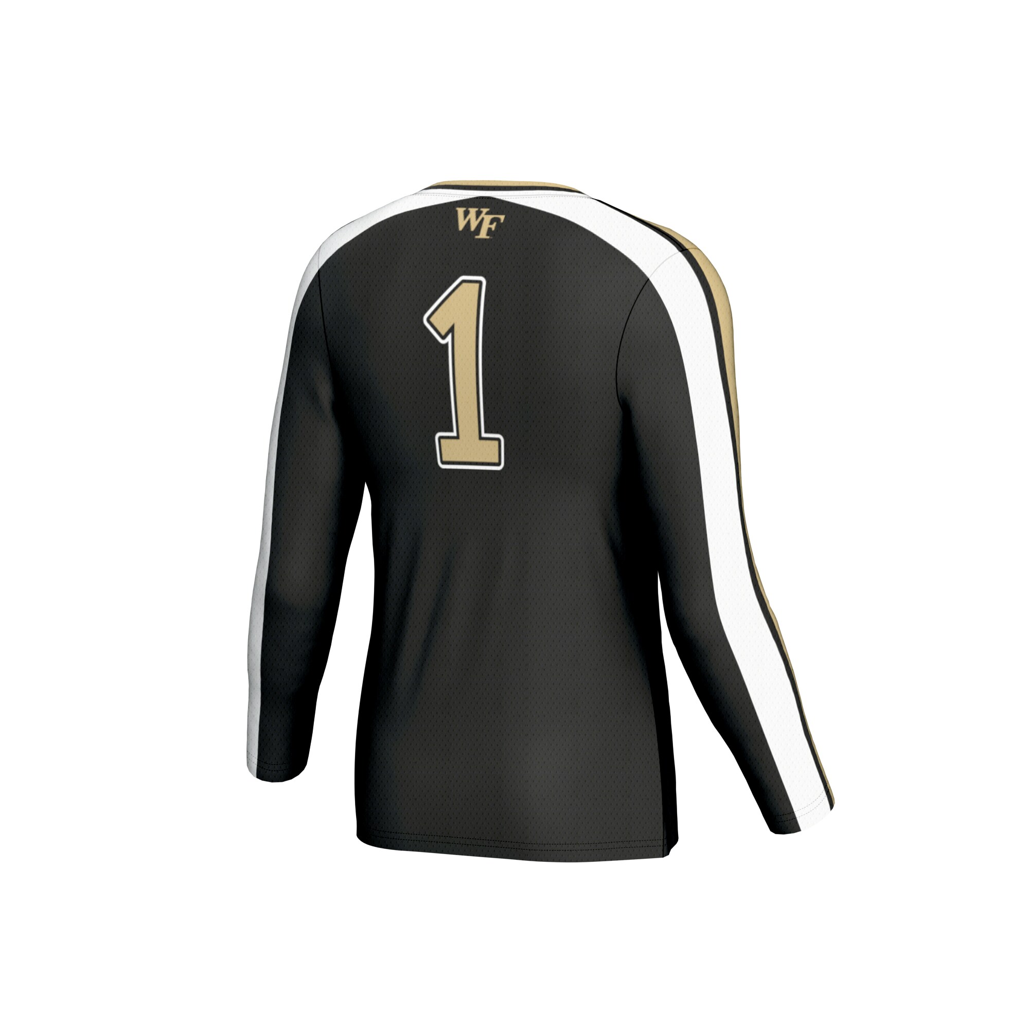 [NJP] Wake Forest Demon Deacons GameDay Greats Youth #1 Lightweight Volleyball Fashion Jersey - Black