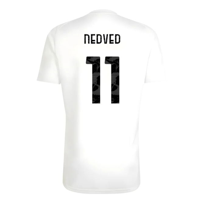 Authentic Design Juve Juventus Training Shirt White Nedved #11 Fre...