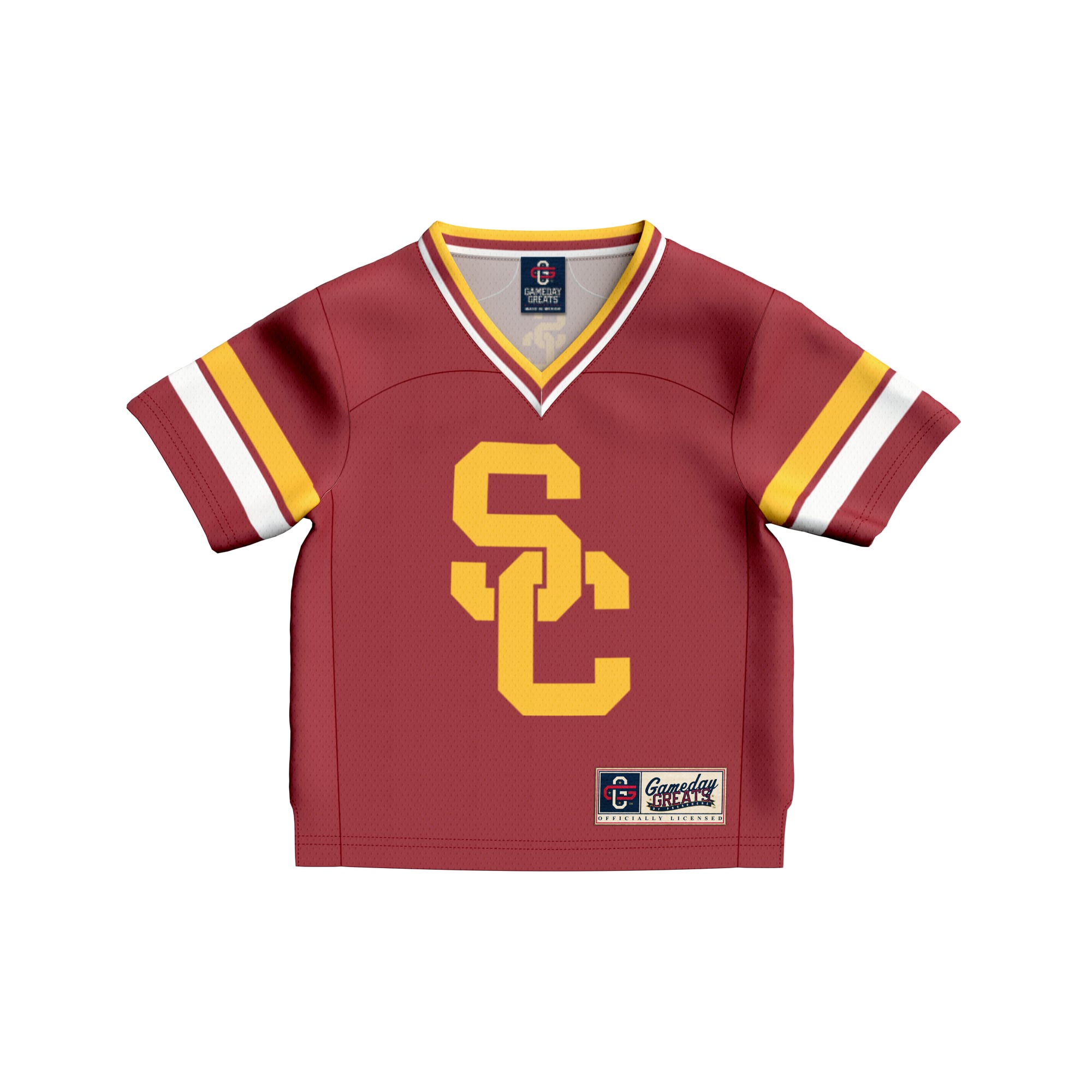 Toddler #1 Cardinal USC Trojans Lightweight Collegiate Football Fashion Jersey