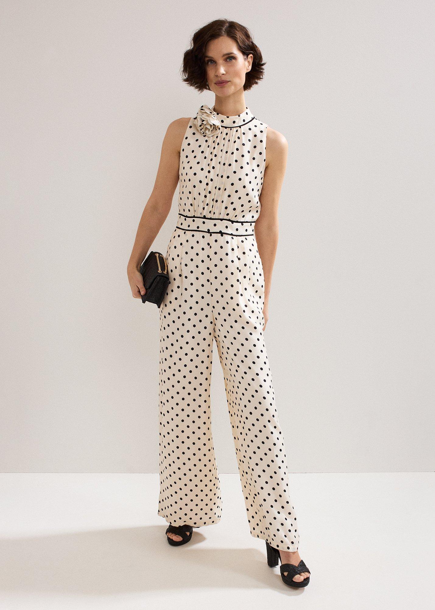 Marilee Spot Corsage Jumpsuit
