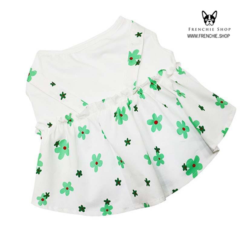 Frenchie-Fan Frenchie Summer Dress Floral Cotton (w305) for Street Style