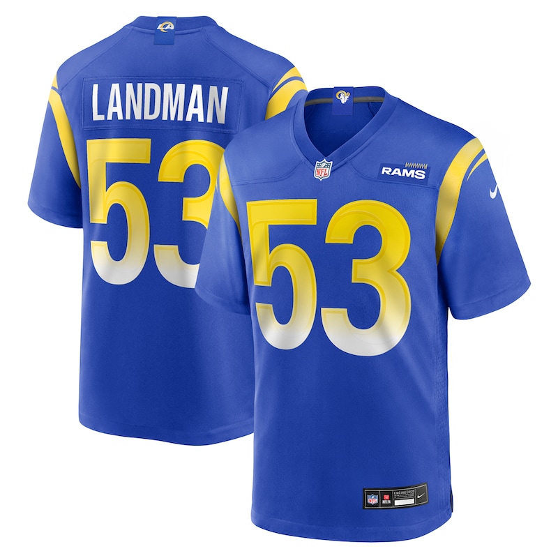 None Nate Landman LA Rams Vintage Authentic Jersey for NFL Fans