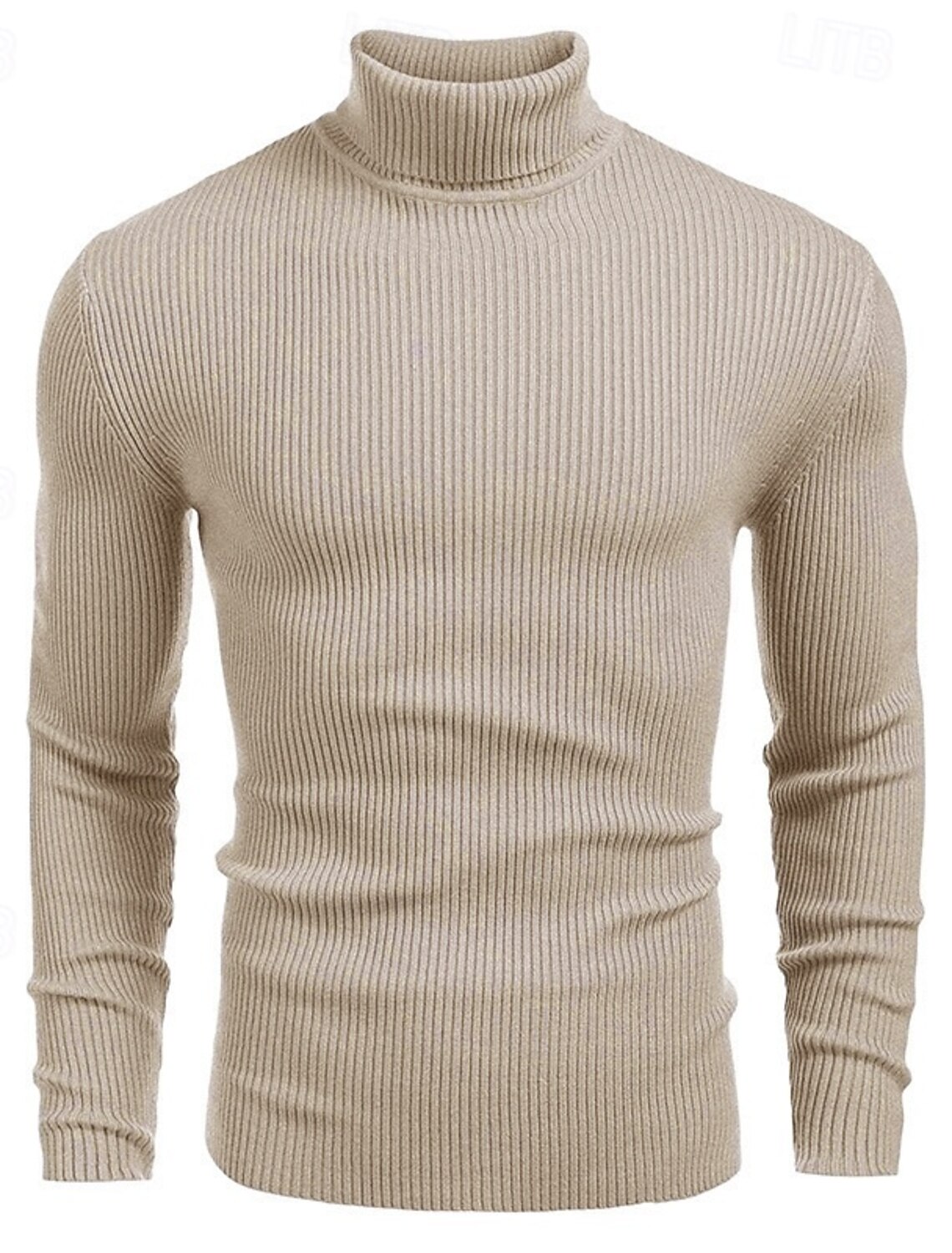 Men's Sweater Pullover Jumper Ribbed Knit Regular Tops Knitted Slim