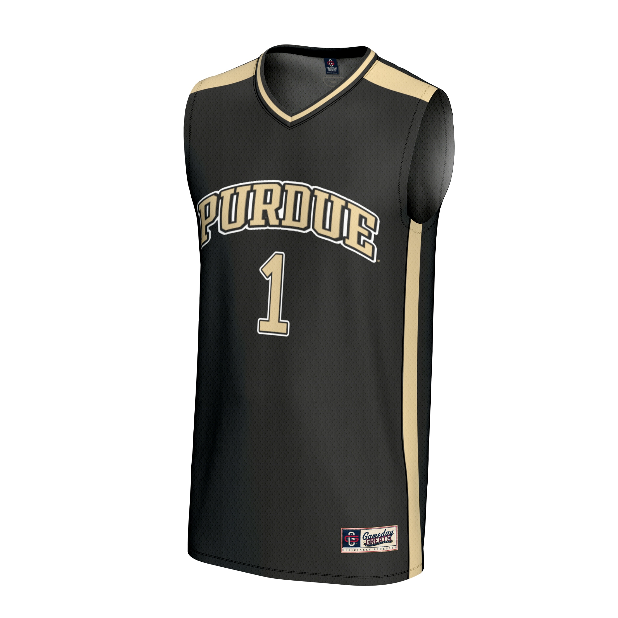 [DDG] Purdue Boilermakers GameDay Greats Unisex Lightweight Collegiate Basketball Fashion Jersey - Black
