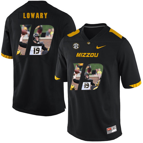 Men's None #19 Jack Lowary Black 2024 college football replica Jersey