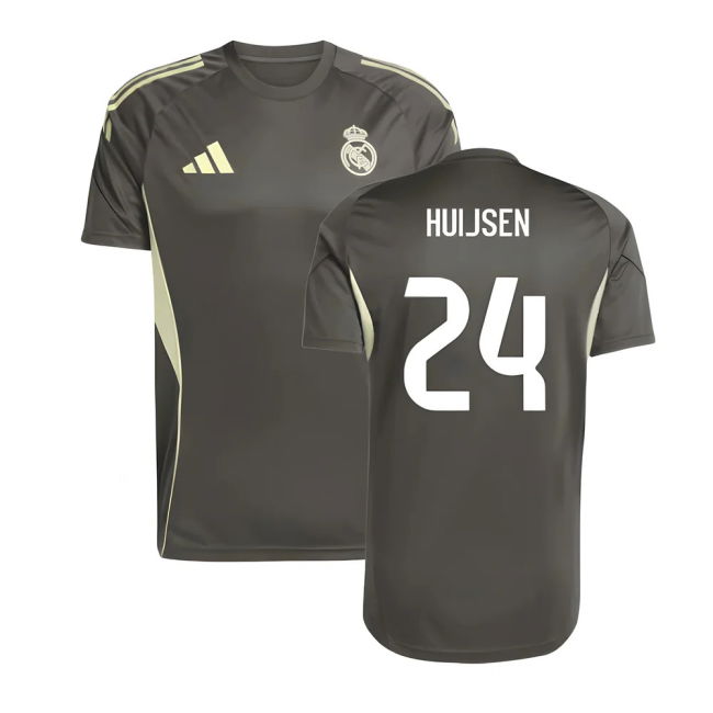 2025-2026 Real Madrid Training Jersey (Utility Grey) (Huijsen 24) -...