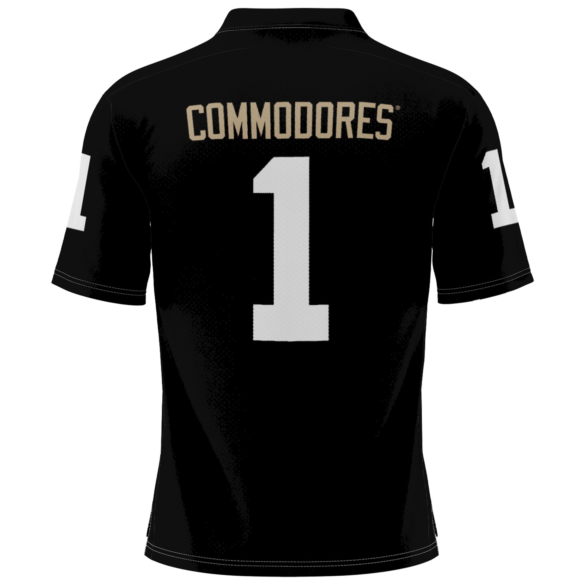 Youth #1 Black Vanderbilt Commodores Football Jersey