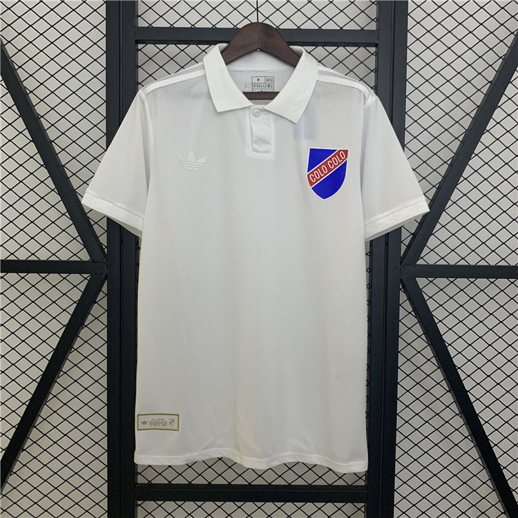 Professional Grade 2526 Colo-Colo 100th Anniversary White Polo Shirt