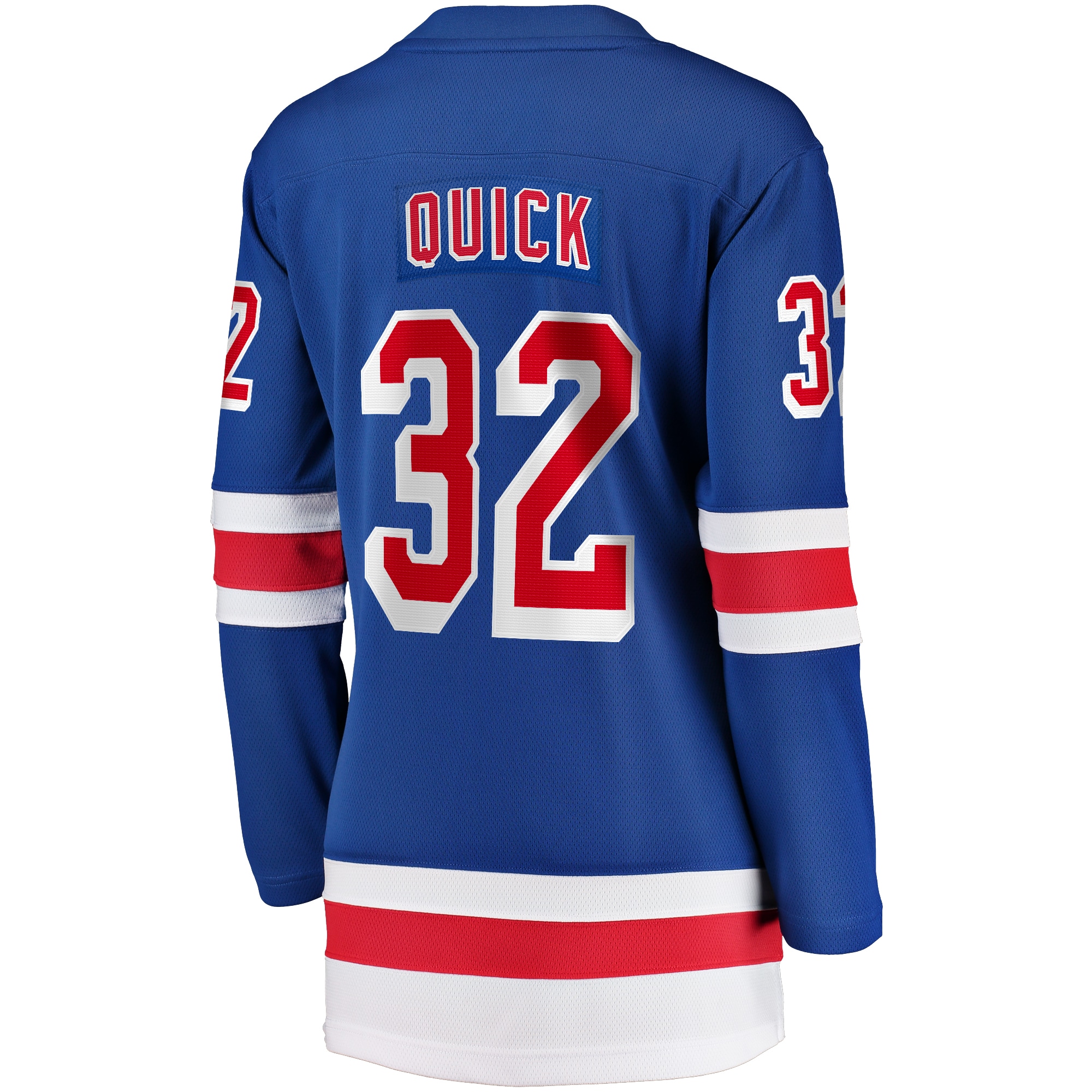 [LK] Jonathan Quick New York Rangers Women's Home Breakaway Player Jersey - Blue