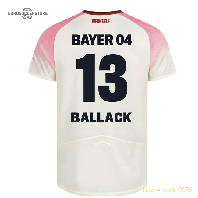 High-Quality 2025-2026 Bayer Leverkusen Away Shirt (Kids) (Ballack 13)