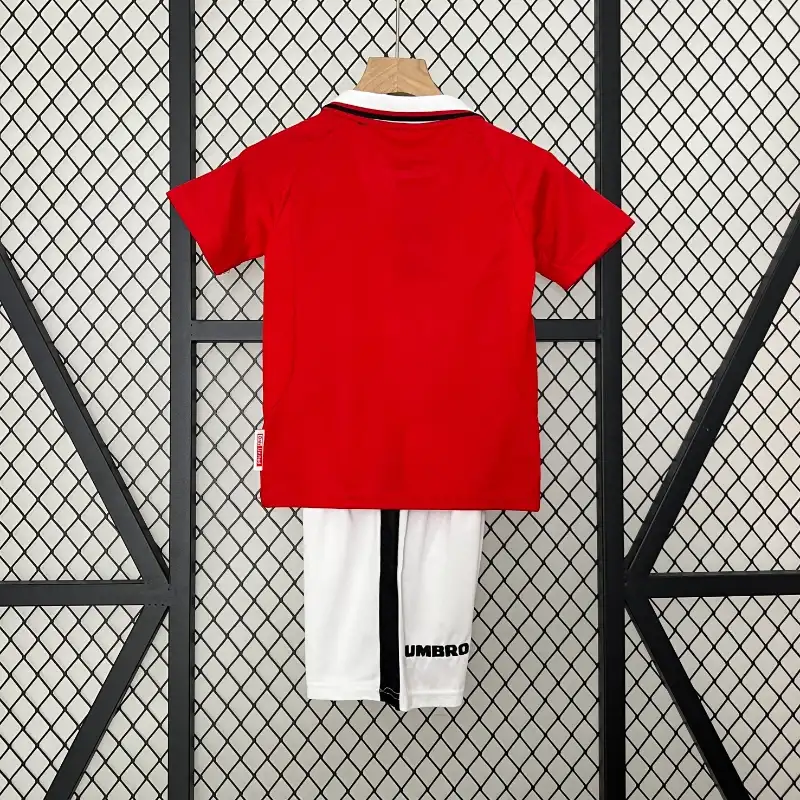 1999-2000 Kids Manchester United Jersey retro kit