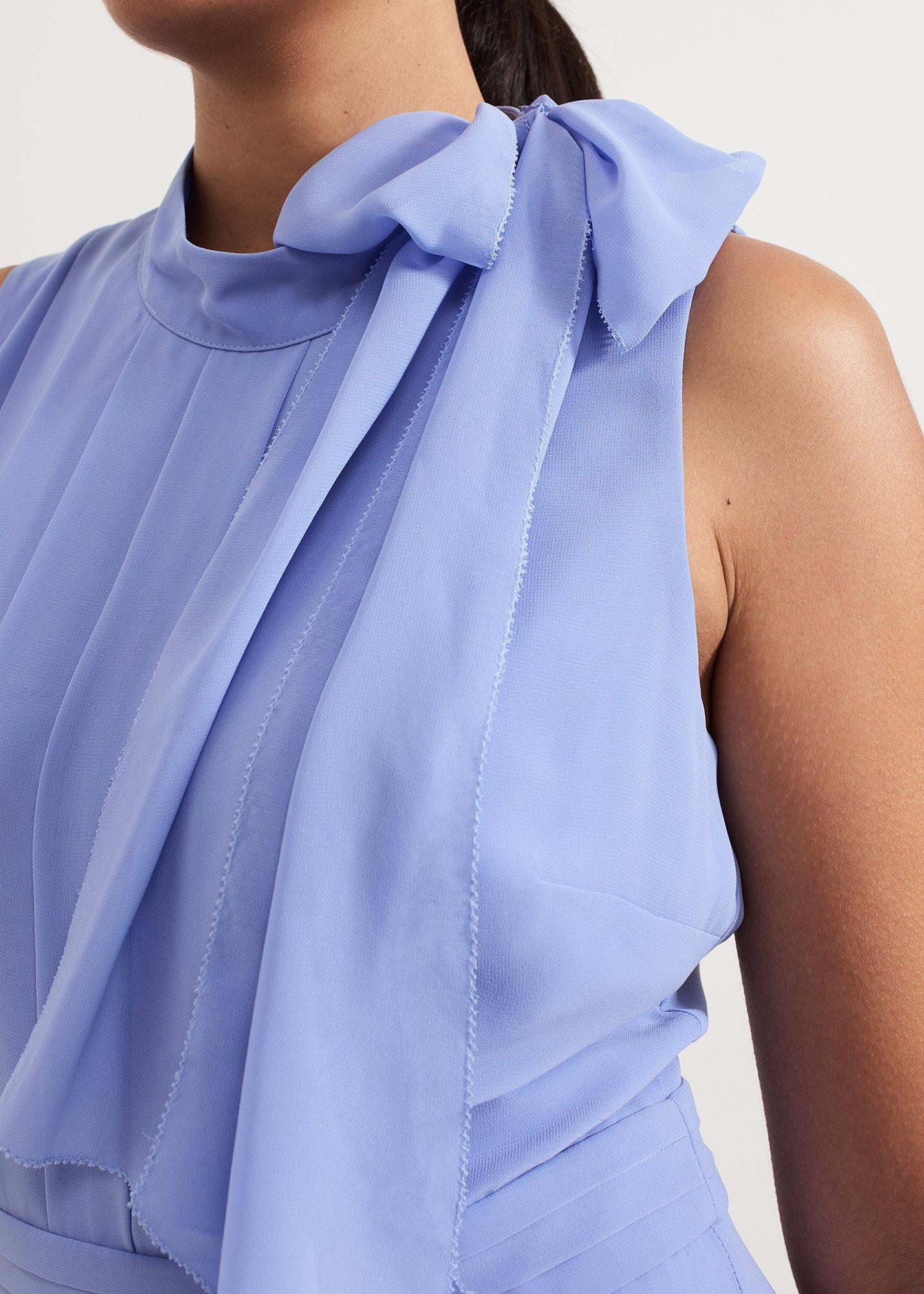 Petite Lucie Tie Neck Jumpsuit