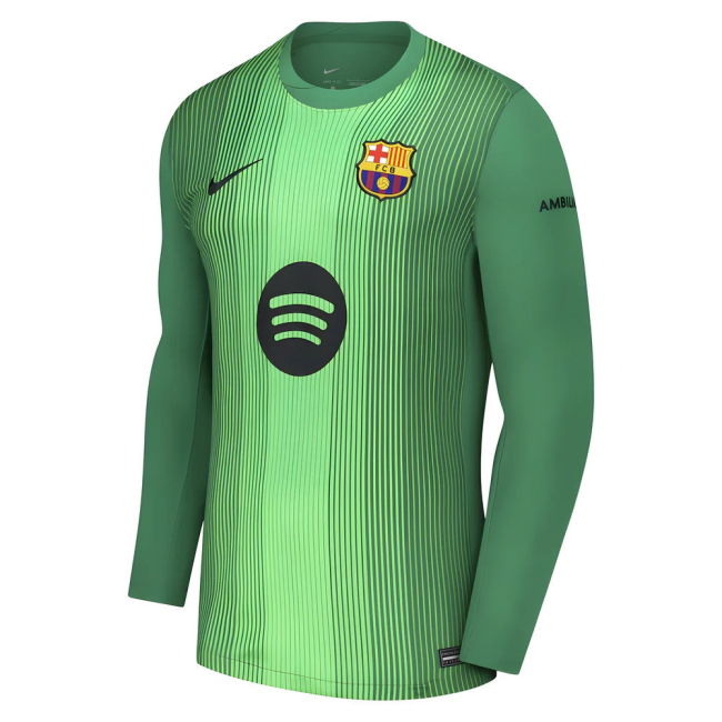 2025-2026 Barcelona Home Football Shirt (Green) Stretch Fabric
