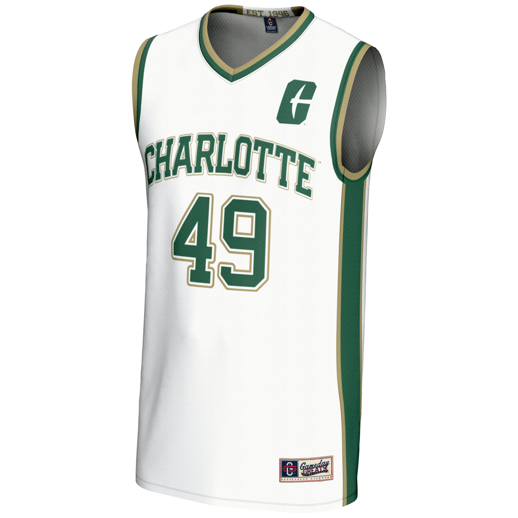 [DDG] Charlotte 49ers GameDay Greats Youth Lightweight Basketball Jersey - White