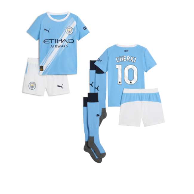 Premium 2025-2026 Man City Home Mini Kit (cherki 10) - Premium