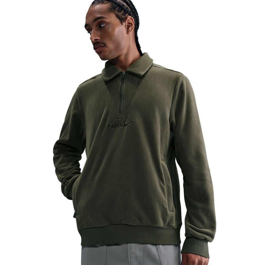 Paris Saint Germain Sweatshirt Therma-FIT Winter - Cargo Khaki/Black