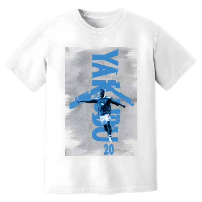 Yakubu Portsmouth Premier League Legend T-Shirt - White (Adult